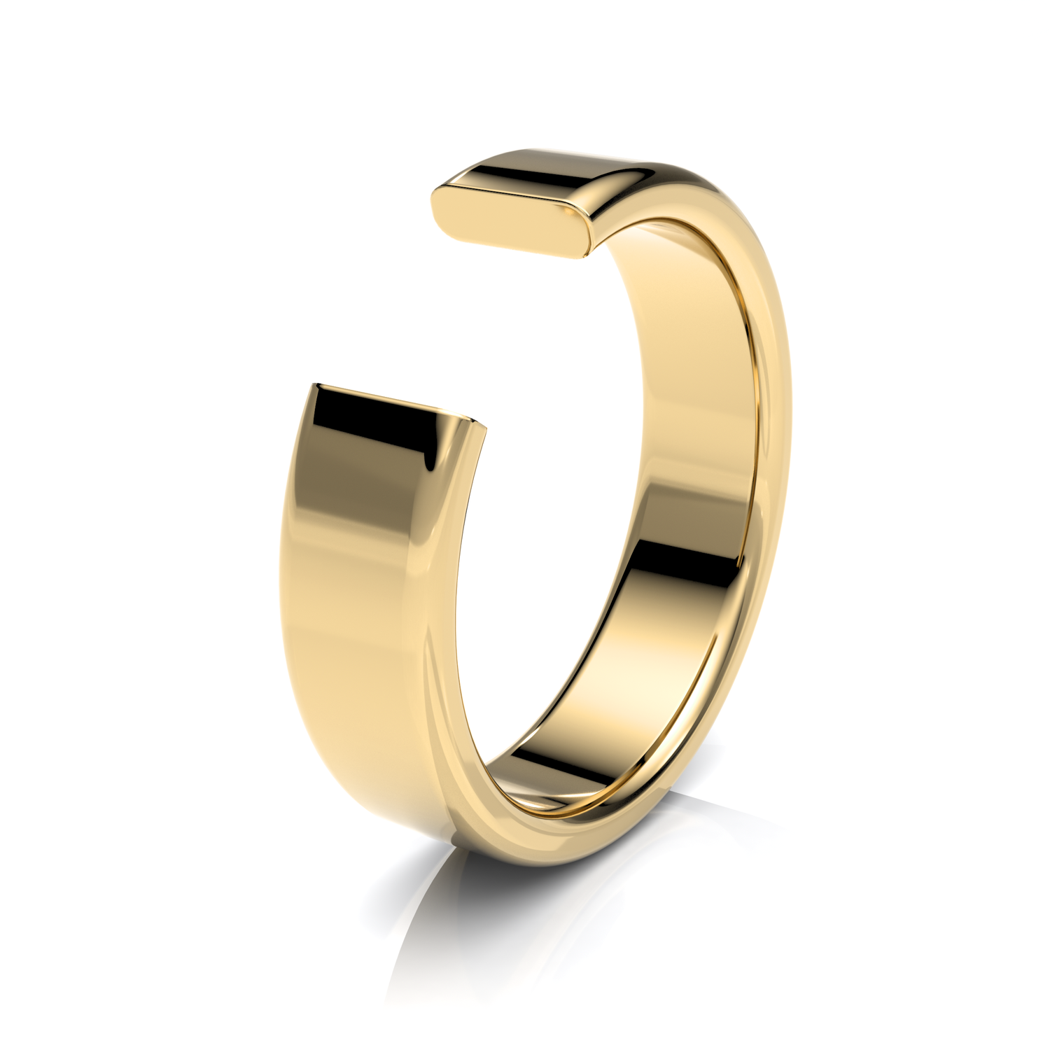 Round Flat Classic Wedding Bands