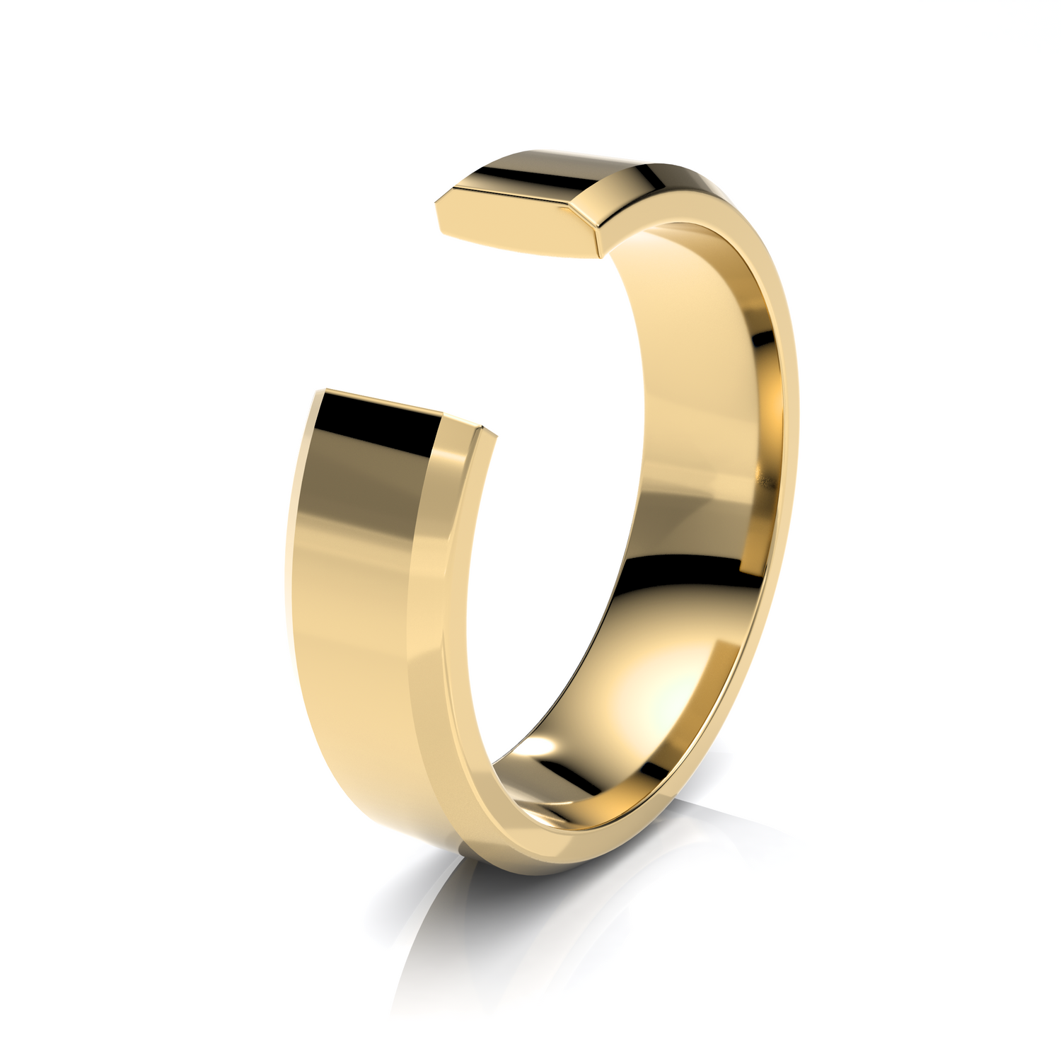 Bevelled Edge Classic Wedding Bands