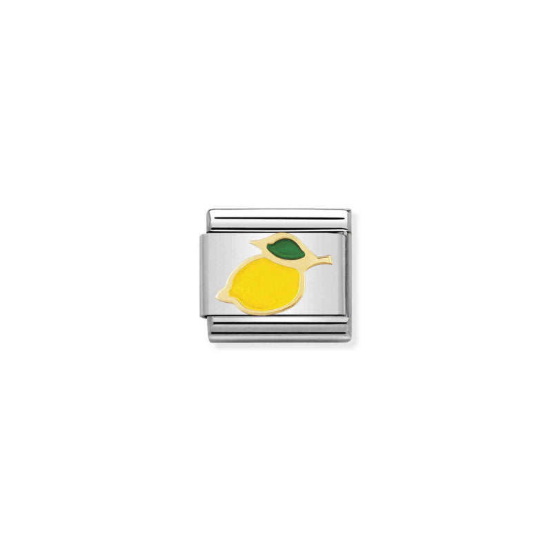 Nomination Lemon 18ct Gold and Stainless Steel Composable Charm