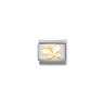 Nomination Composable Classic 18ct Gold and Stainless Steel Butterfly