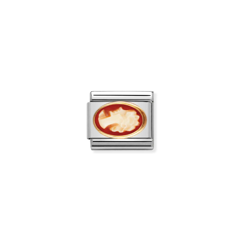 Nomination Composable Classic 18ct Gold and Stainless Steel Cameo