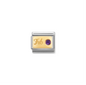 Nomination Composable Classic 18ct Gold and Stainless Steel February Amethyst