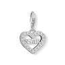 Thomas Sabo Silver Sister Cubic Zirconia Heart Charm