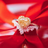 1.54ct Yellow Heart Diamond 18ct Yellow & White Gold Tiara Ring