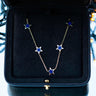 14ct Yellow Gold Lapis Lazuli Star Necklace 3.1g
