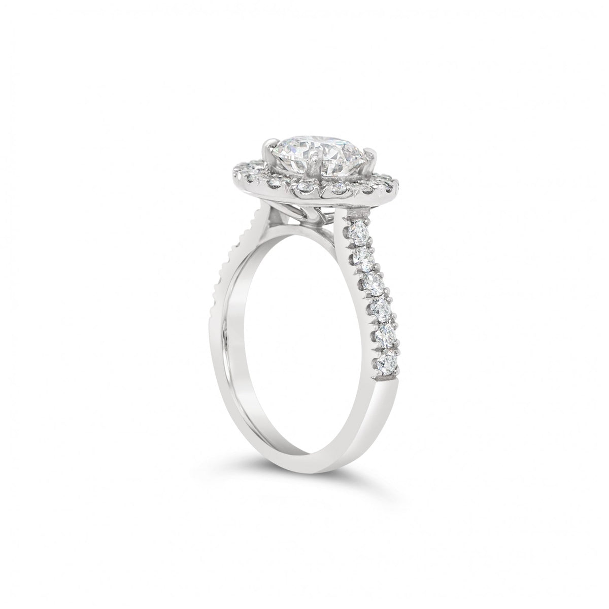 Platinum 1.5ct H/SI1 Triple Ex Diamond Halo Ring