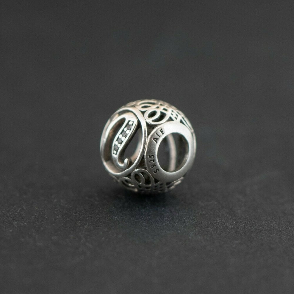Pandora Silver 925 Vintage 'U' Charm 791865CZ