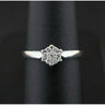 18ct White Gold 0.15ct Diamond Flower Cluster Ring 2.8gms Size P