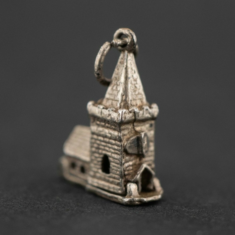 Silver 925 Church Charm/Pendant 3.9 grams