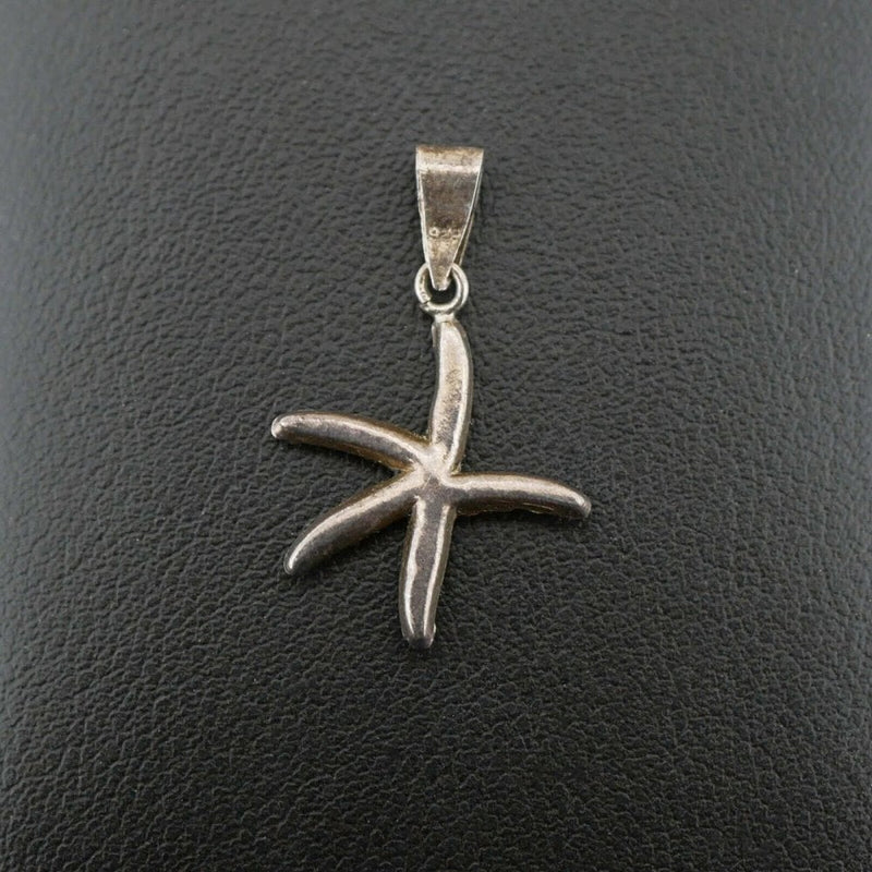 Silver 925 Cubic Zirconia Starfish Pendant 0.4 grams