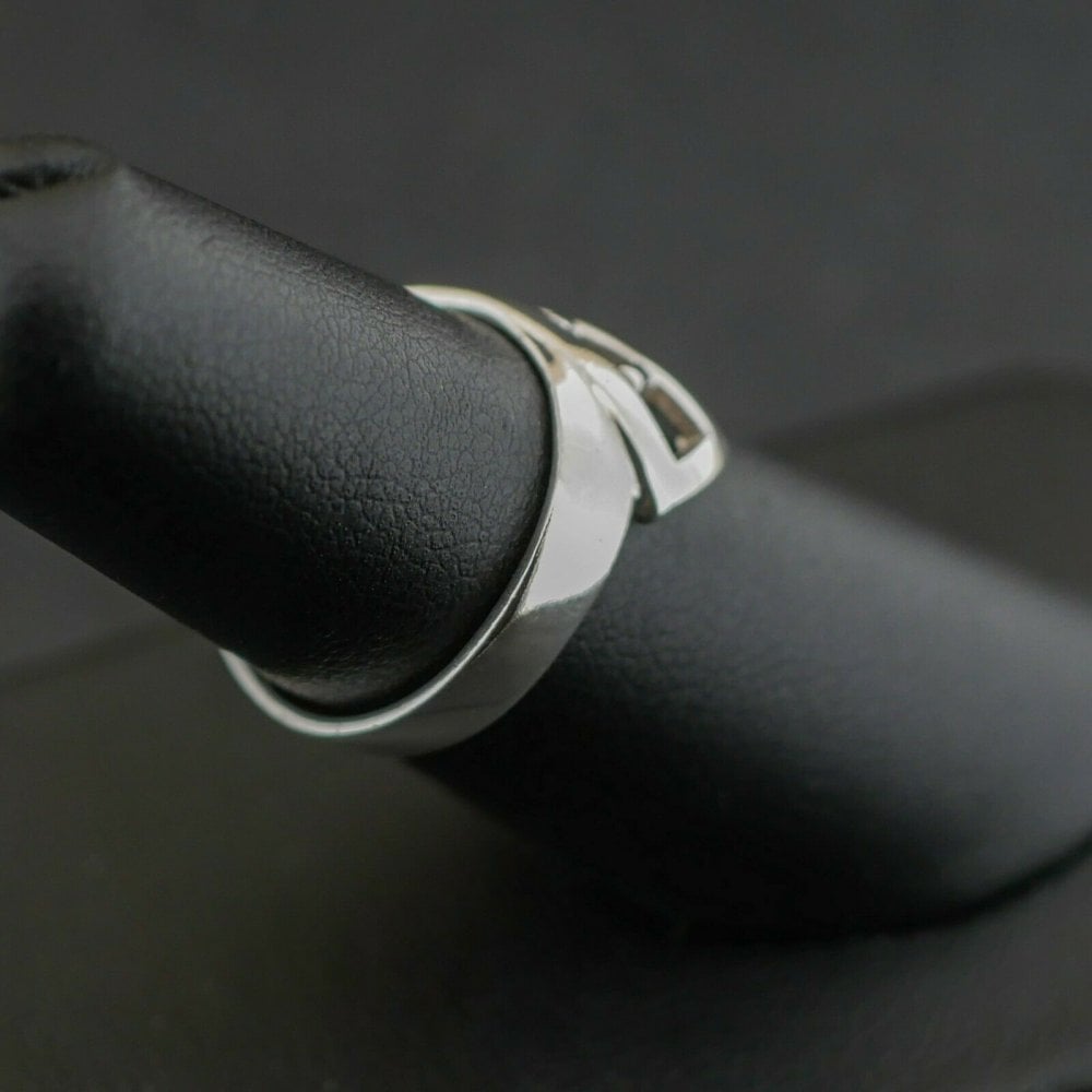 Silver 925 Square Cutout Ring 2.8 grams Size L 1/2