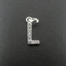 Silver 925 Cubic Zirconia Letter 'L' Pendant/Charm 0.9 grams