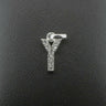 Silver 925 Cubic Zirconia Letter 'Y' Pendant/Charm 1.0 grams