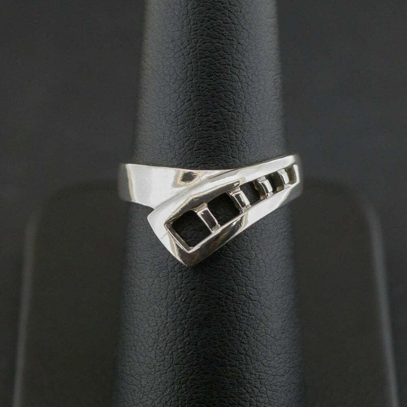 Silver 925 Square Cutout Ring 2.8 grams - Different Sizes Available