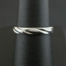 Silver 925 Twisted Thin Band Ring 2.0 grams Size N