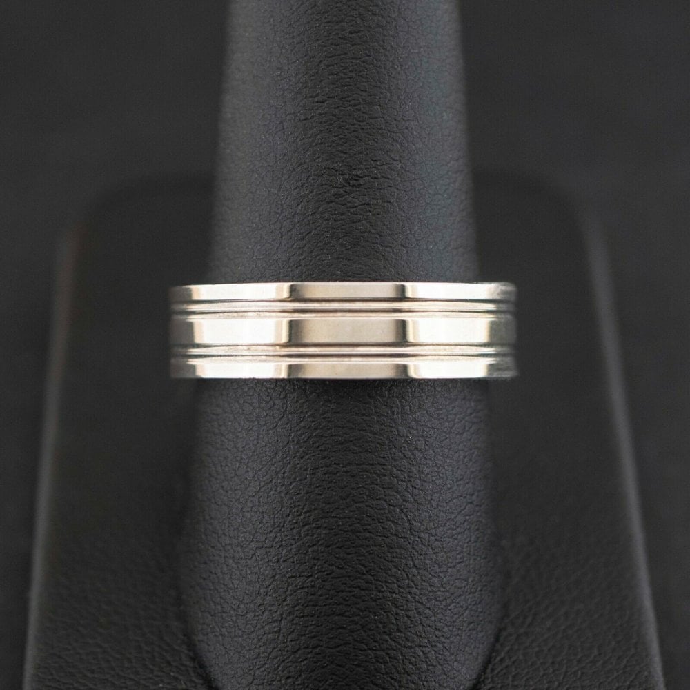 Argentium 935 Silver Band Ring - Different Sizes Available