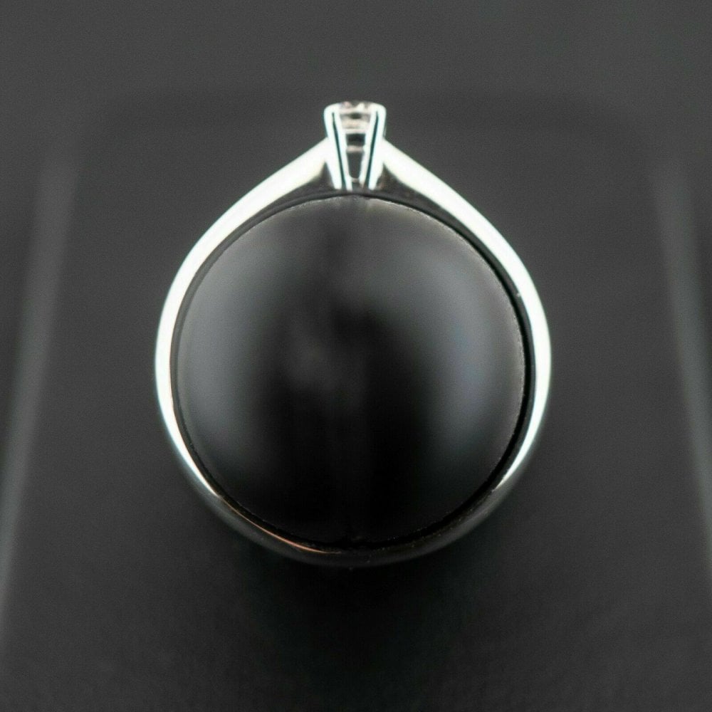 18ct White Gold 0.10ct Diamond Solitaire Ring 2.8g Size N 1/2
