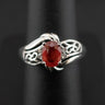 18ct White Gold Spessartite Garnet & Diamond Ring 4.2g Size N