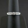 18ct White Gold 0.25ct Diamond Solitaire with Diamond Shoulders Ring 4.1gms Size L