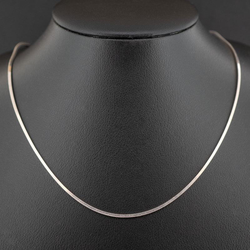 Silver 925 16 inch Box Chain Necklace