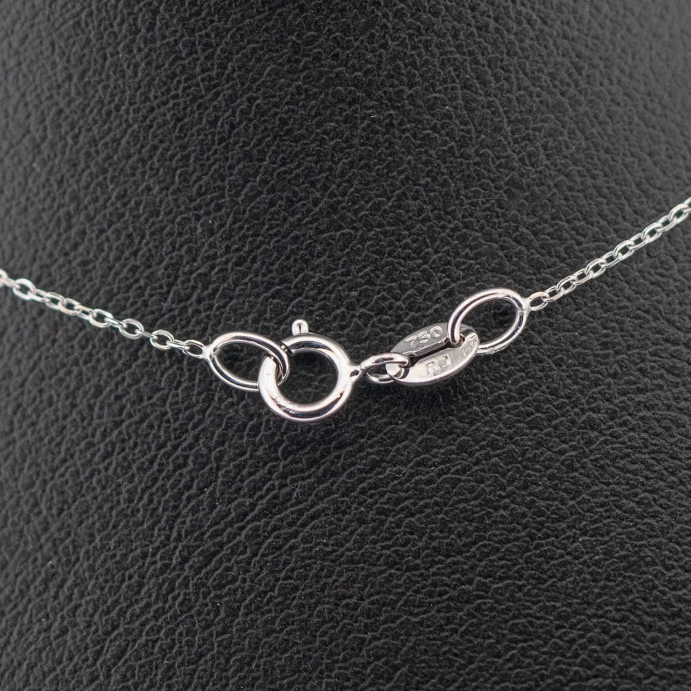 18ct White Gold 0.19 TCW Diamond Necklace