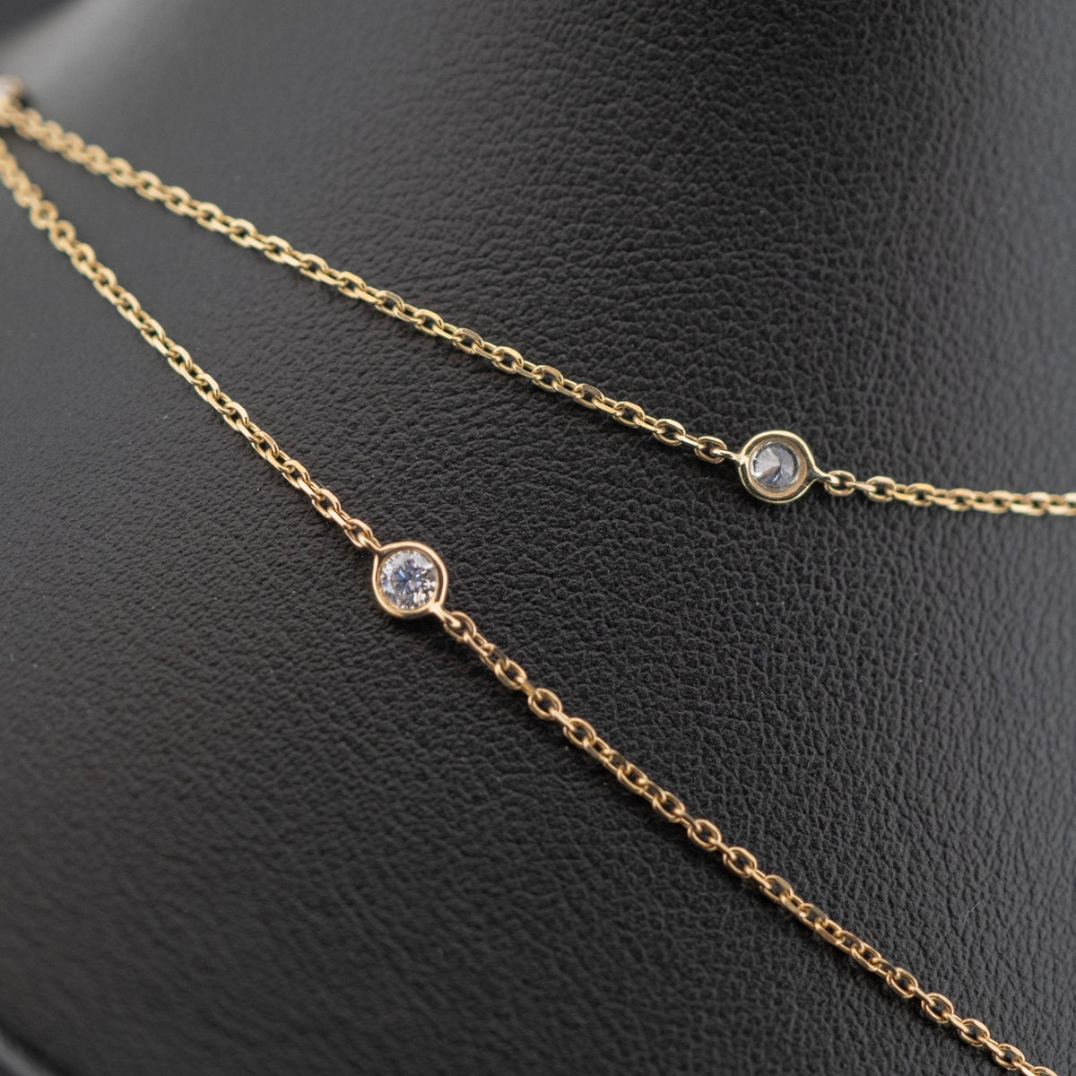 9ct Yellow Gold 1.45ct Diamond Necklace
