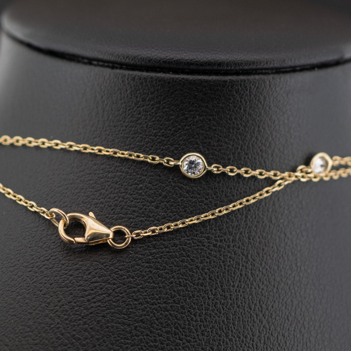 9ct Yellow Gold 1.45ct Diamond Necklace