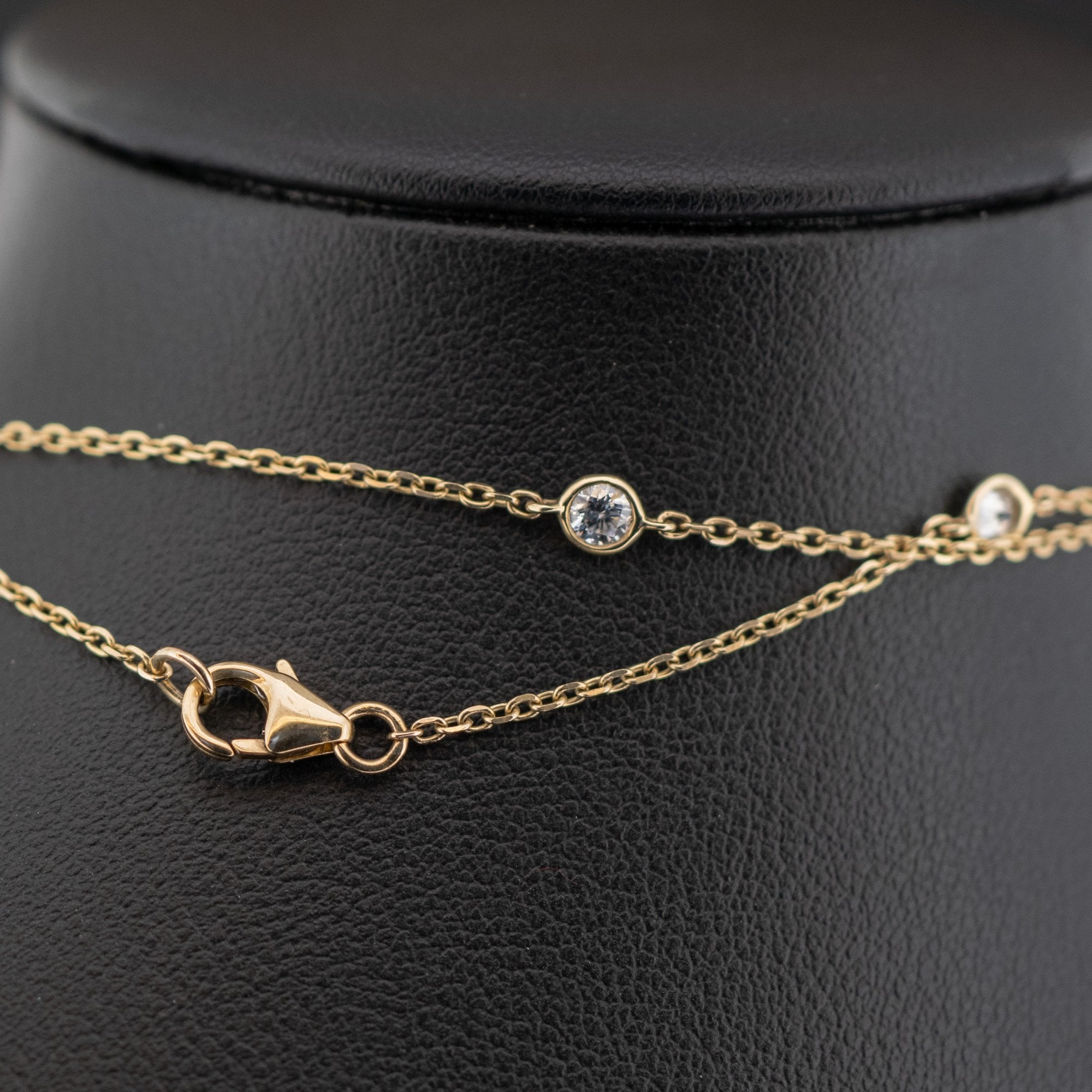 9ct Yellow Gold 1.45ct Diamond Necklace