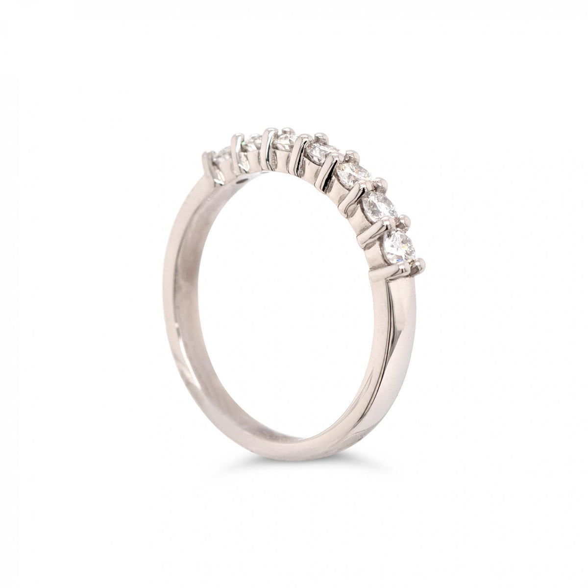 Platinum Approx. 0.50ct 7 Stone Diamond Ring Size L 1/2