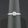 9ct White Gold Approx. 0.40ct Diamond Solitaire Ring Size L 1/2 1.8g