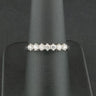 Platinum Approx. 0.33ct Diamond 7 Stone Ring Size O 1/2 3.8g