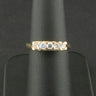 14ct Yellow Gold 0.35ct Diamond 5 Stone Ring Size L 2.5g