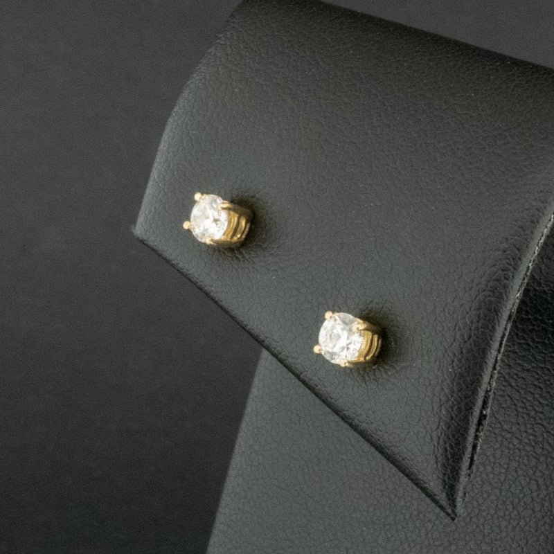 18ct Yellow Gold 0.40ct Diamond Stud Earrings 1.1g