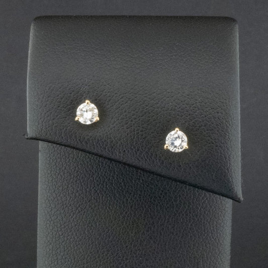 18ct Yellow Gold Approx. 0.40ct Diamond Stud Earrings 0.8g