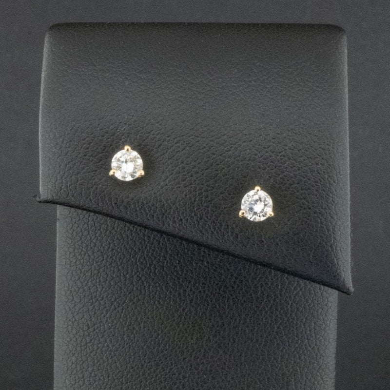18ct Yellow Gold Approx. 0.40ct Diamond Stud Earrings 0.8g