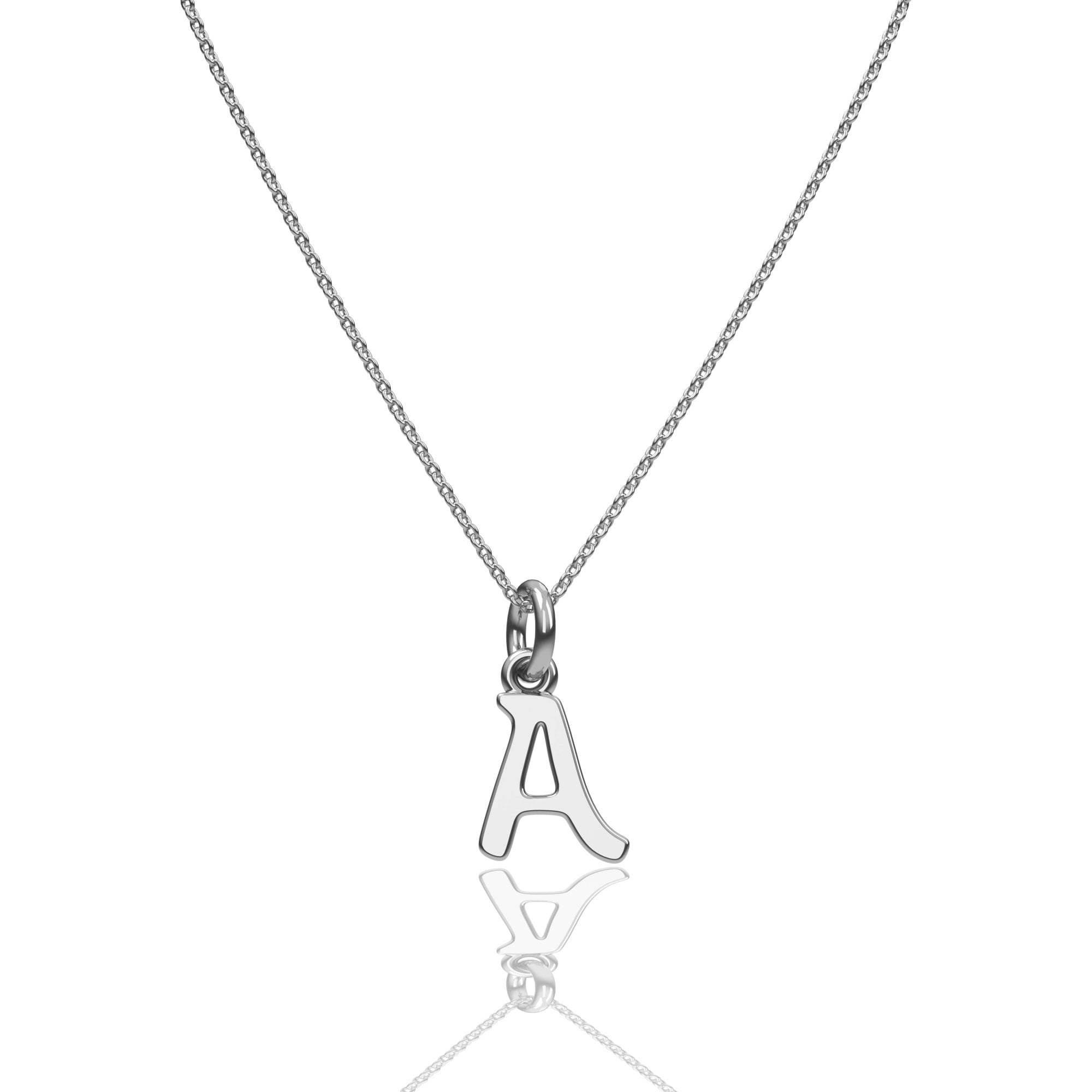 9ct Gold Initial Letter Pendant Necklace