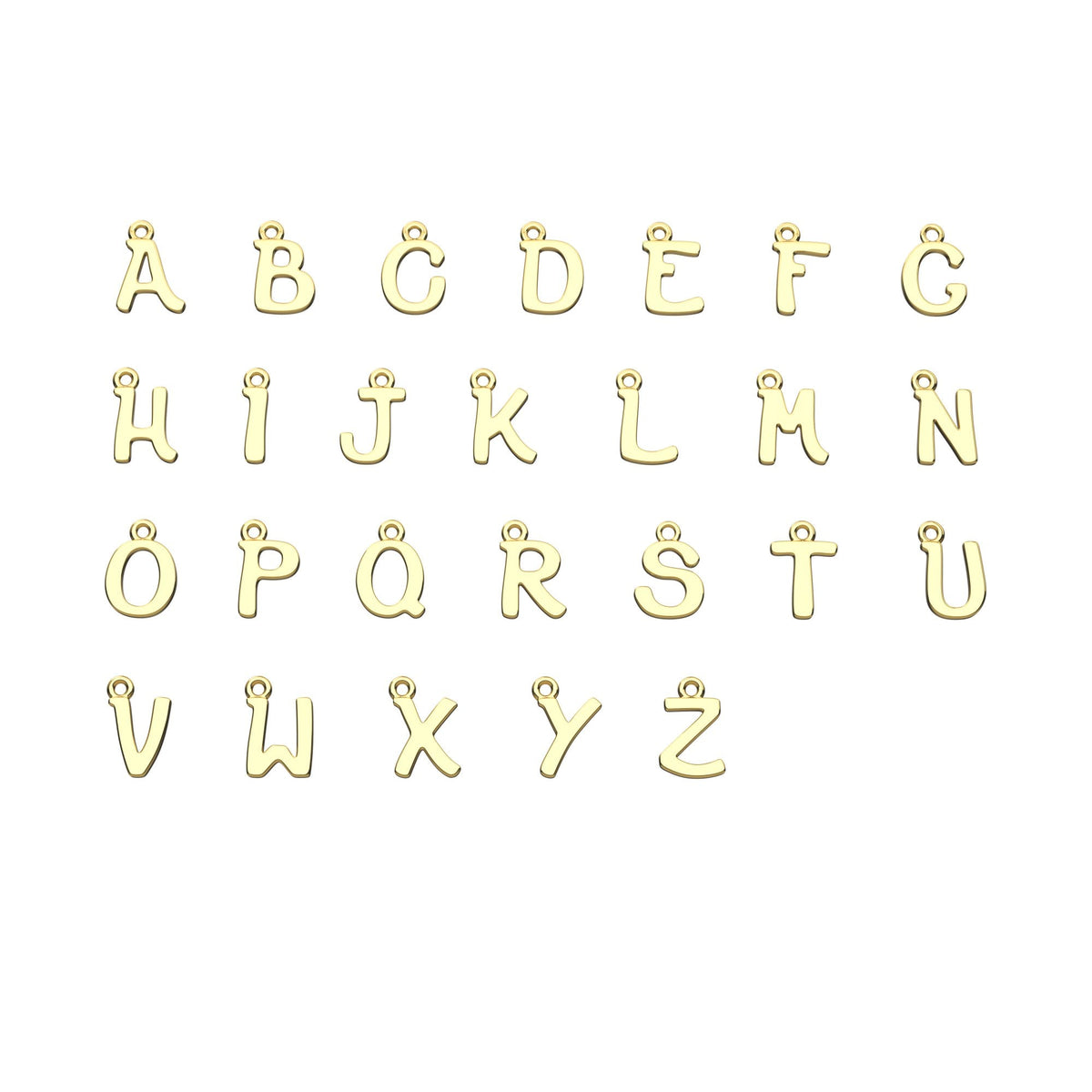 9ct Gold Initial Letter Pendant Necklace