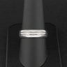 18ct White Gold Wedding Band Ring Size R 7.8g