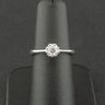 14ct White Gold 0.25ct Diamond Cluster Ring Size K 1/2 3.8g
