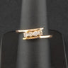 14ct Yellow Gold 0.20ct Diamond Twist Ring Size O 4.1g