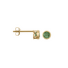 9ct Yellow Gold Emerald Stud Earrings