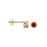 9ct Yellow Gold Garnet Stud Earrings