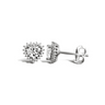 9ct White Gold Cubic Zirconia Stud Earrings