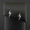 9ct White Gold 0.09ct Diamond Lightning Stud Earrings NEW