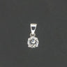 18ct White Gold Approx. 0.65ct Diamond Solitaire Pendant 0.5g