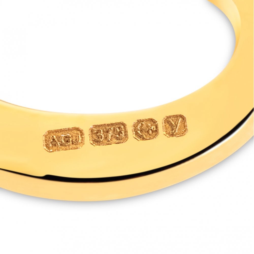 9ct Gold Initial Letter Pendant Necklace
