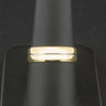 18ct Yellow Gold Grooved Ring Size Q 4.7g