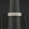 9ct Yellow Gold 0.5ct Diamond Half Eternity Ring Size P 3.5g
