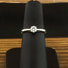 9ct White Gold 0.33ct Diamond Solitaire Ring Size L 2.0g