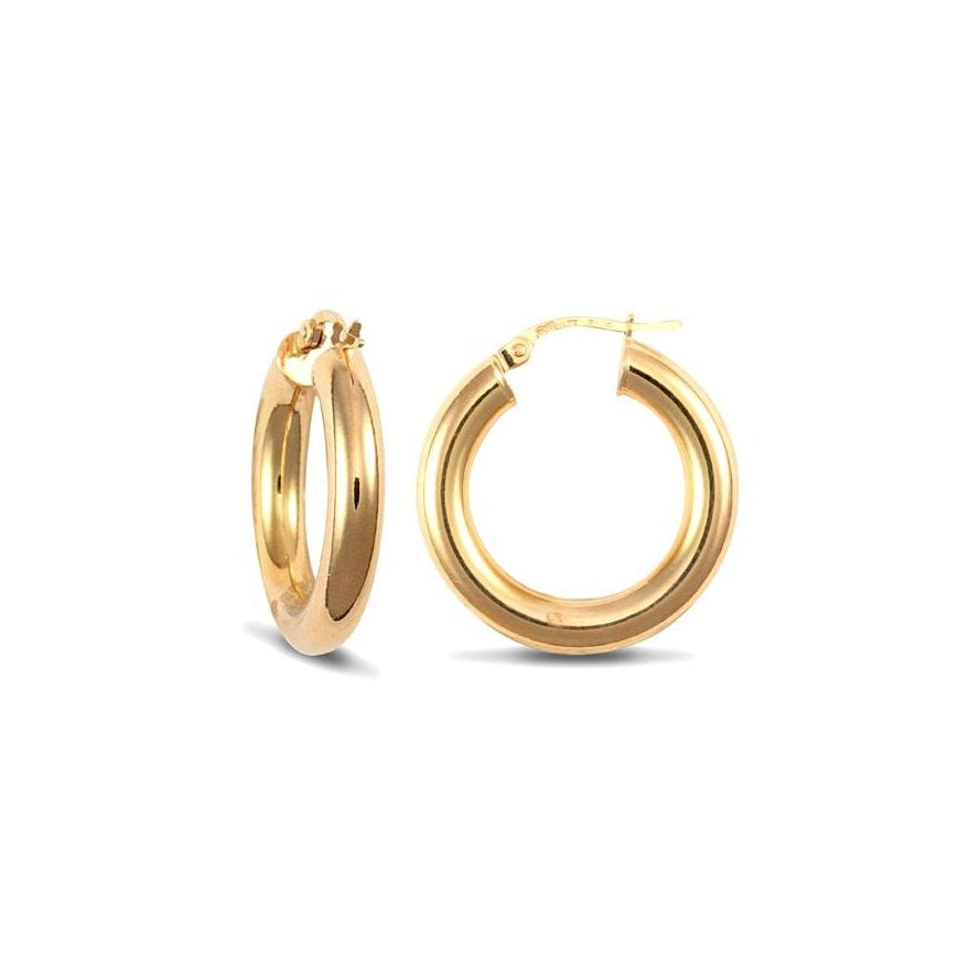 9ct Yellow Gold 23mm Hoop Earrings